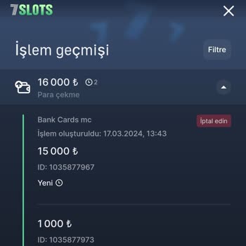 7Slots Para Çekme Sorunu