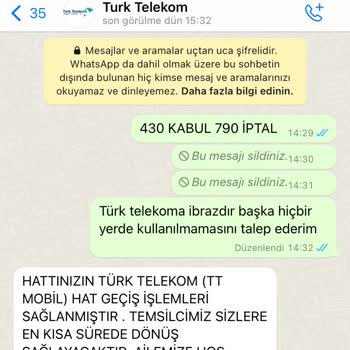 Türk Telekom 0212 9070337 Numara