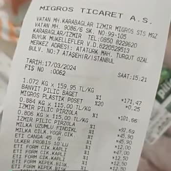 Migros Fiyat Etiketi Yanlış