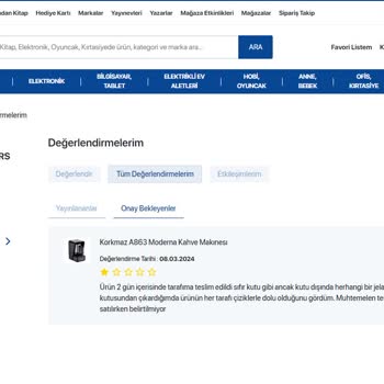 D&R Yorum Sansürü Ve Sıfır Diye Satılan Teşhir Ürün