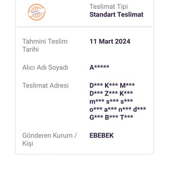 hepsiJET Ebebek Teslim Edilmeyen Kargo