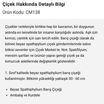 Çiçek Market Ürünümü Kusurlu Gönderdi