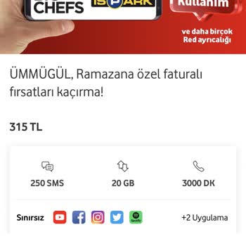 Vodafone Bana Özel Tarifeye Zam