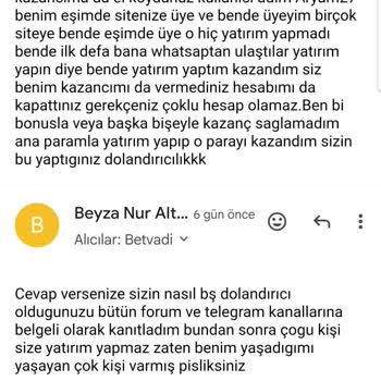 Betvadi Kazancımı Alamadım!