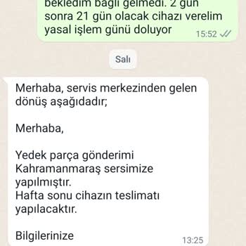 Samsung Ürün Arıza Yaptı Kayıt Yaptırdım. Gelen Servis Urunu Aldı Gitti.