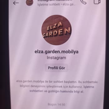 Elza. Garden. Mobilya (Instagram) Yalan Ve Yanlış Yönlendirme