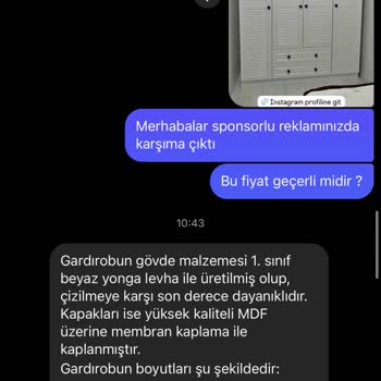 Rabi Mobilya adına açılan sahte instagram hesabı, Online Alışverişte Mağduriyet: Destek Bekliyorum