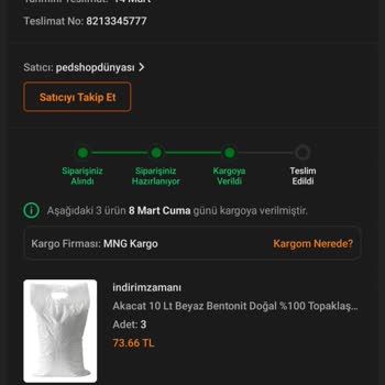 MNG Kargo Gelmiyor Ürünüm Nerede