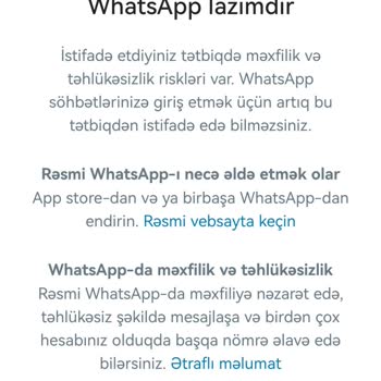 Resmi WhatsApp Hatası!
