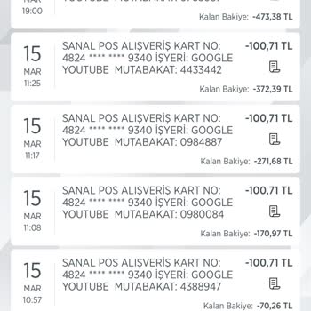 Youtube.com Yetkisiz Para Çekme
