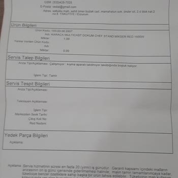 Karaca Züccaciye Karaca Ürünlerinde Yaşanan Uyum Sorunu Ve Servis Hizmeti