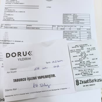 Doruk Yıldırım Hastanesi Acil Hastalardan Ücret Alınması