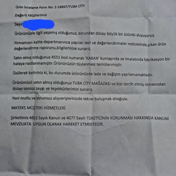 Tuba City Garantili Kaşe Kaban Tüylenme Sorunu Ve Mağduriyet