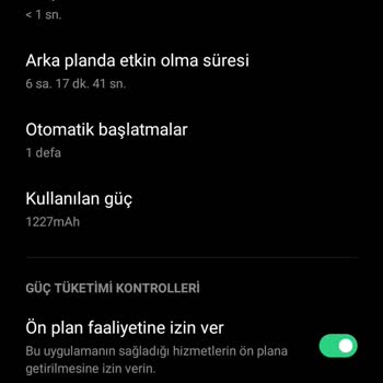 VakıfBank Mobil Uygulamasının Arka Planda Çalışması