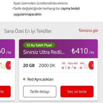 Vodafone Yüksek Zam Yapması