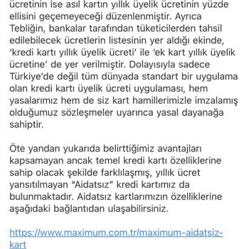 Bankacılık Düzenleme ve Denetleme Kurumu Kredi Kartı Yıllık Aidatı İptali