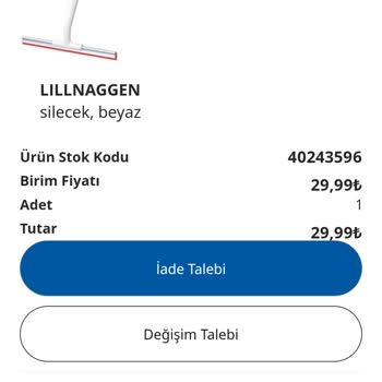 IKEA Eksik Ürün Gönderimi Ödenmeyen İade