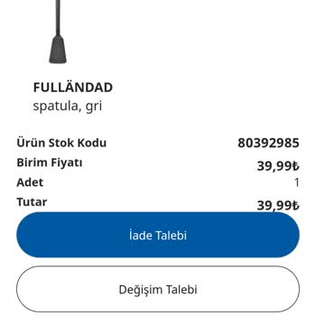 IKEA Eksik Ürün Gönderimi Ödenmeyen İade