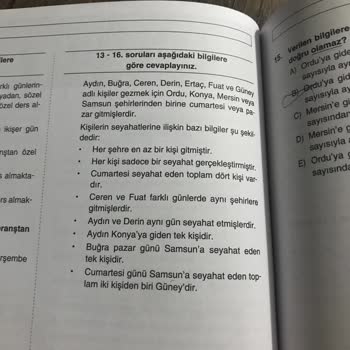 Benim Hocam Yayınevi Soruda İki Şık Doğru