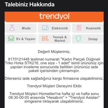 Trendyol Ürünümü Kaybettiler Ortada Muhatap Yok