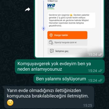 hepsiJET Teslim Edilmeyen Paket