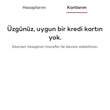 Akbank'tan Kredi Kartımdan Para Gönderemiyorum