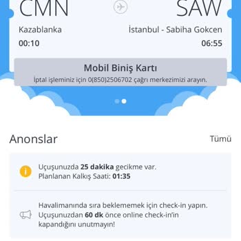 Pegasus Sistemlerinin Yanlış Bilgi Vermesinden Dolayı Uçuşumu Kaçırdım