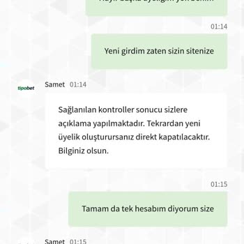 Tipobet 81k Çekimimi Göndermedi Nedensizce Hesabımı Kapattılar