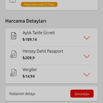 Vodafone Her Şey Dahil Pasaport Red