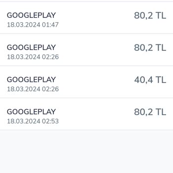 Google Play İşlem İptal Ama Ücret Alınmış