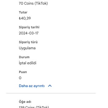 Google Play İşlem İptal Ama Ücret Alınmış