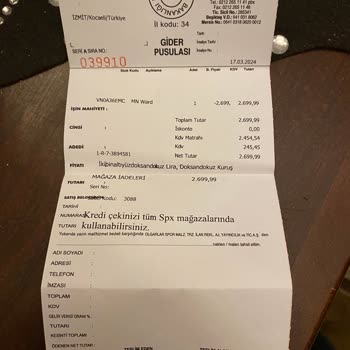 SPX Kusurlu Ürünü İade Kabul Etmiyor