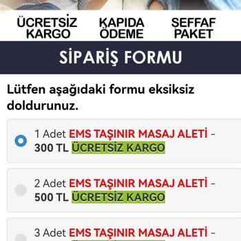 Fest Danışmanlık Ve Depolama Ems Masaj Aleti Elektrik Veriyor
