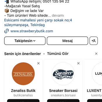 Strawbery Wear Strawberry Butik Sayfası