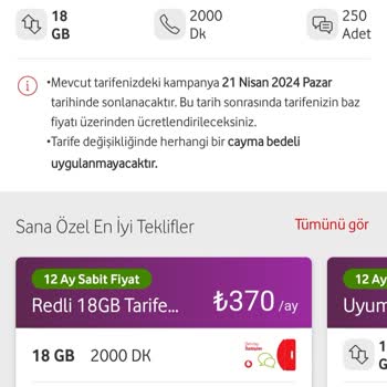 Vodafone Taahhüt Yenileme Şoku!