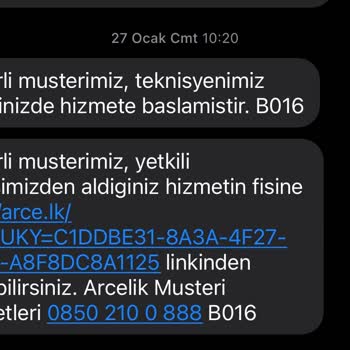 Arçelik Buzdolabı Servis Şikayet