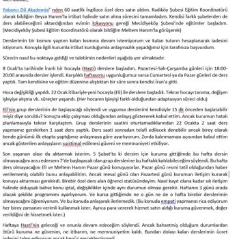 Yabancı Dil Akademisi Uzak Durulmalı Bir Dil Kursu