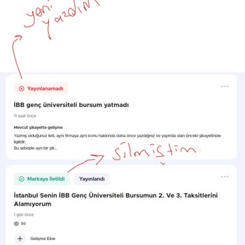 Şikayet Talebi Oluşturamıyorum!