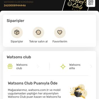 Watsons 500 TL Harcamaya 250 TL Puan