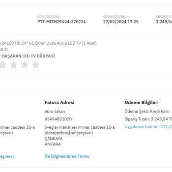 Epttavm - Başaran LED TV Dünyası Kırık Ekran