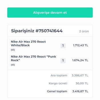 Sneakersonline.tr Değişim Ürününün Hala Gönderilmemesi