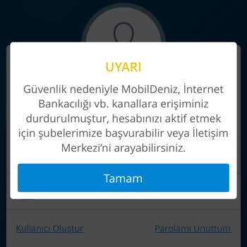 Denizbank Mobil Uygulama Giriş Sorunu Ve Müşteri Hizmetleri İletişim Problemi
