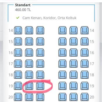 Pegasus'tan Özellikle Satın Alınan Koltuğun Habersiz Değiştirilmesi
