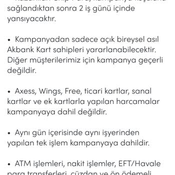 Akbank 100 TL Chip-para Diyor Fakat 50 TL Veriyor.