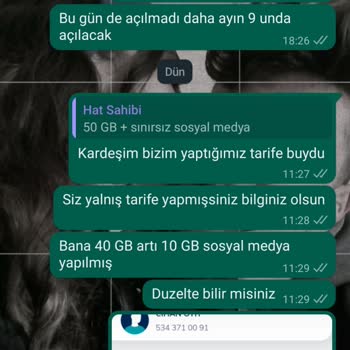 Türk Telekom Online Hat Alma Yanlış Tarife 20 Gün Yanlış Hat Açılımı