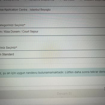 VFS Global Vize Randevusu Sorunu