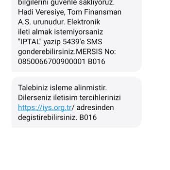 Tombank Tom Pay Hadi Şikayetleri