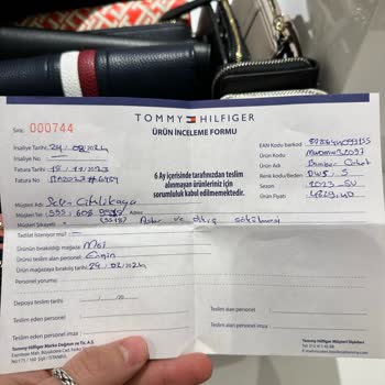 Tommy Hilfiger Ürünün Arkasında Durmuyor.