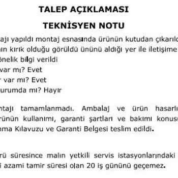 Vestel Yetkili Servisinin Daewoo Tv İçin Yalan Beyana (Servis Formu) İmza Attırması