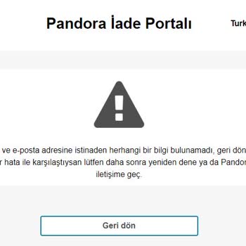 Pandora Mücevher Pandora Sipariş İptali İçin Muhatap Bulamıyorum